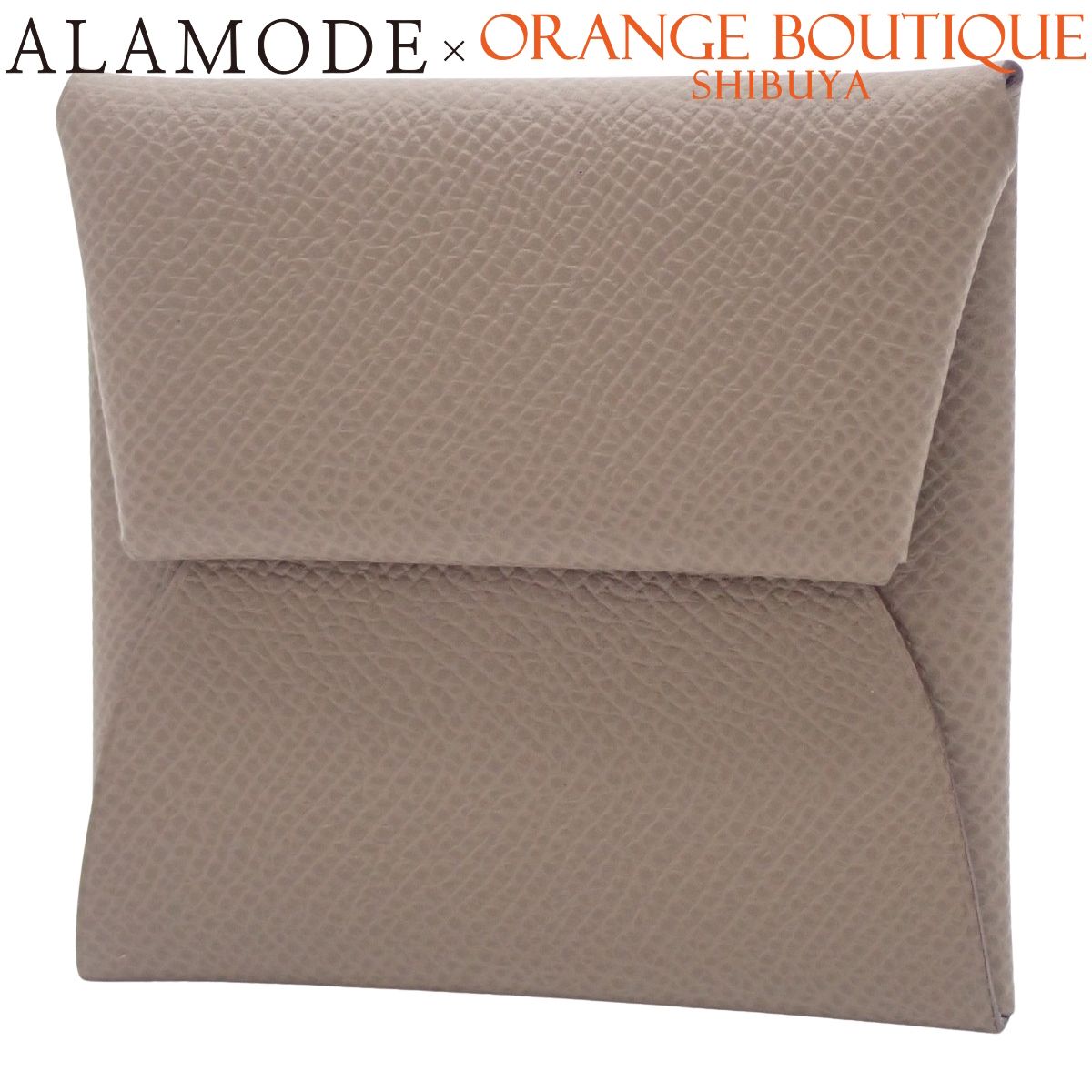 HERMES エルメス バスティア エトープ エトゥープ グレージュ ヴォーエプソン パラジウム金具 シルバー金具 B刻印 コインケース コインパース ミニウォレット ミニ財布 小物 レディース アラモード