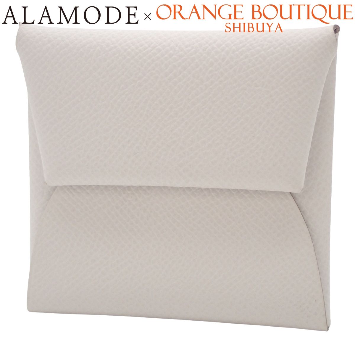 HERMES エルメス バスティア マッシュルーム ホワイト白 ヴォーエプソン パラジウム金具 シルバー金具 B刻印 コインケース コインパース ミニウォレット ミニ財布 小物 レディース 40802163891 アラモード