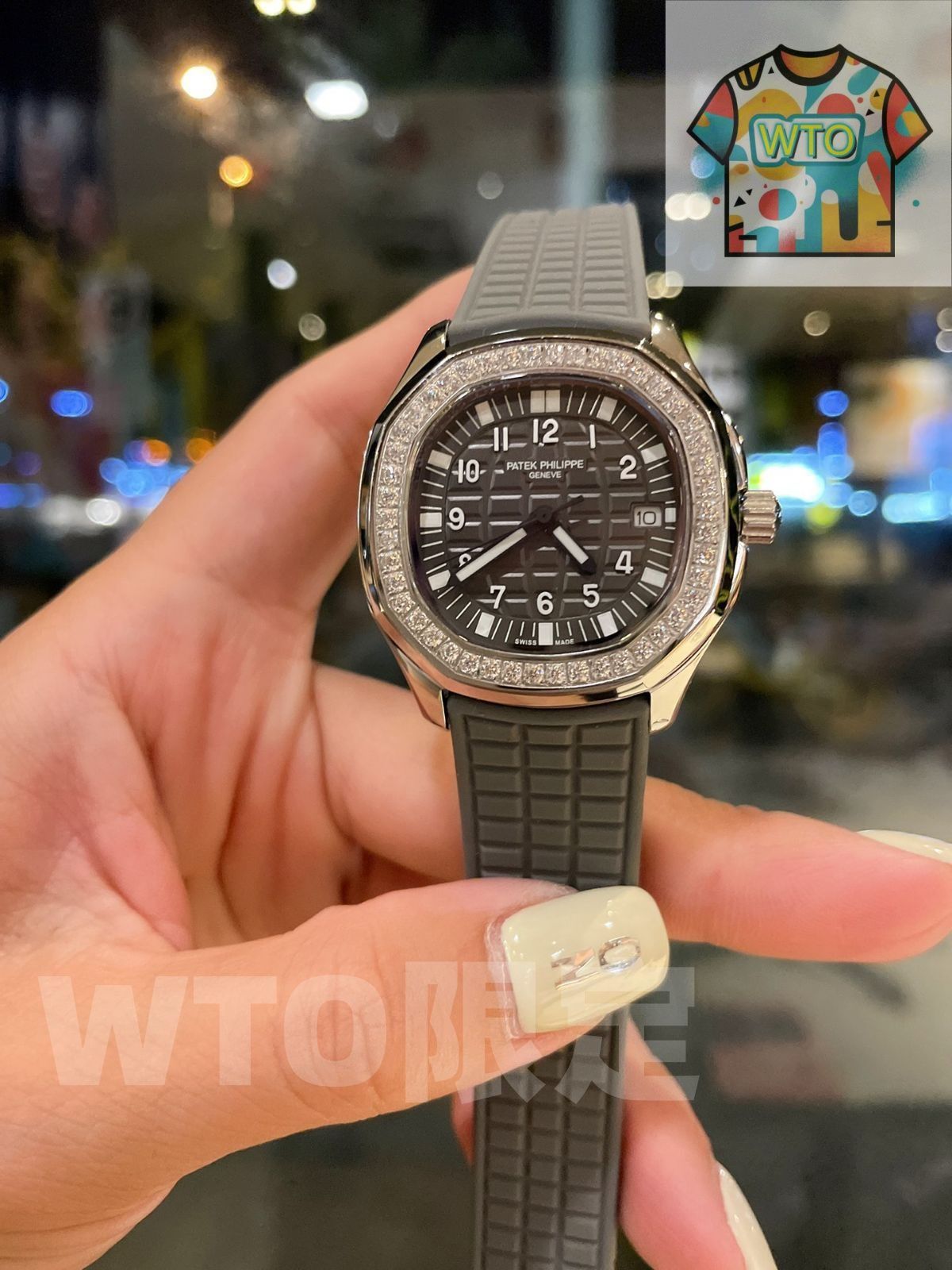 ご 大 です パテックフィリップ です クリスタルとダイヤモンドの複合素材のバンドです 自動巻き| | -WTO店名をご ください