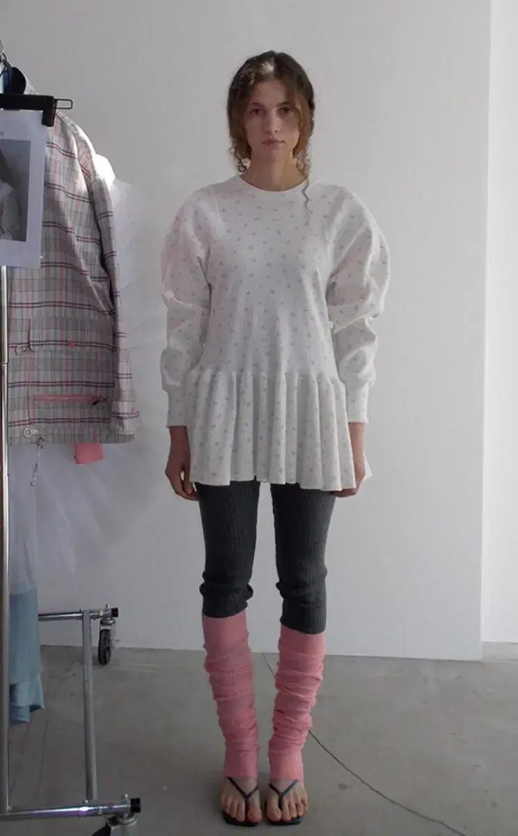 freckle seoul waffle flare mtm dress