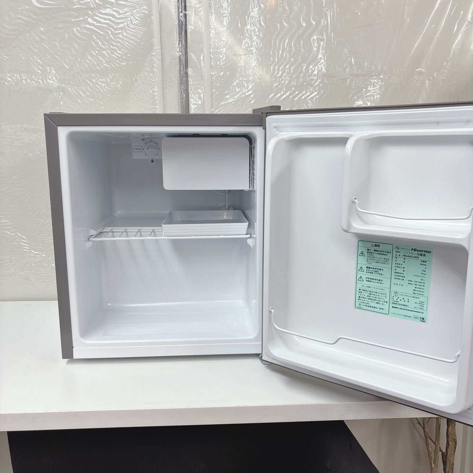 I745 🌈 Hisense 1ドア冷蔵庫（42L 右開き） ⭐ 動作確認済