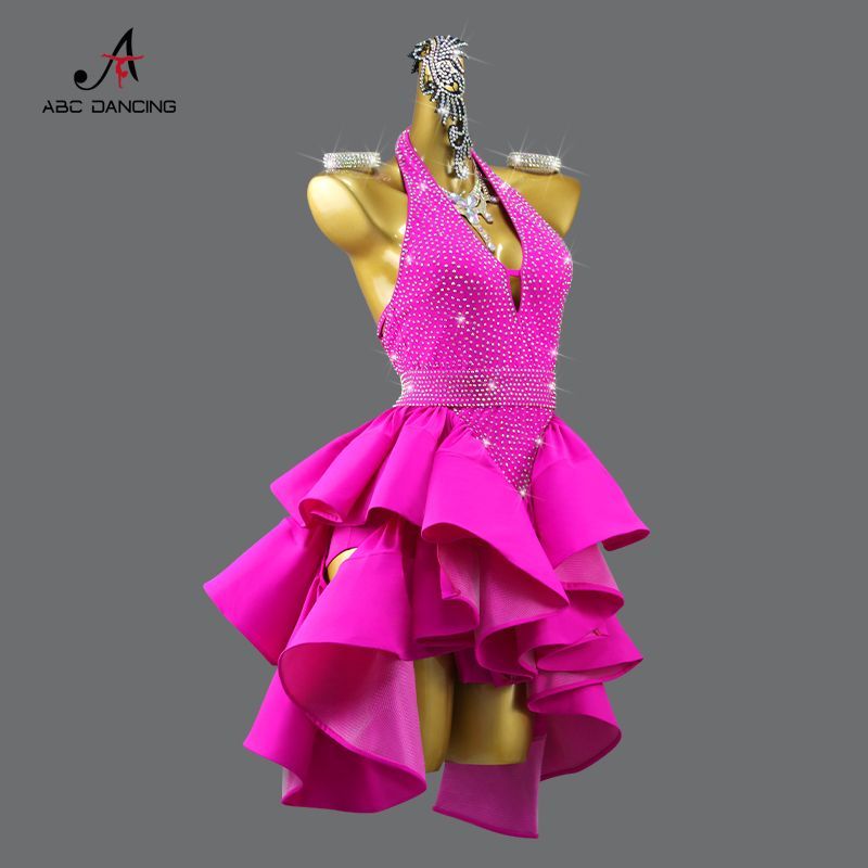 感 社交ダンス ドレス レディース 競技用 ステージ 舞台衣装 発表会 ダンスウェア ラテン サンバ ルンバ チャチャ ワルツ タンゴ モダンダンス パーティー 演出服 フラメンコ ベリーダンス フォーマルドレス P-94