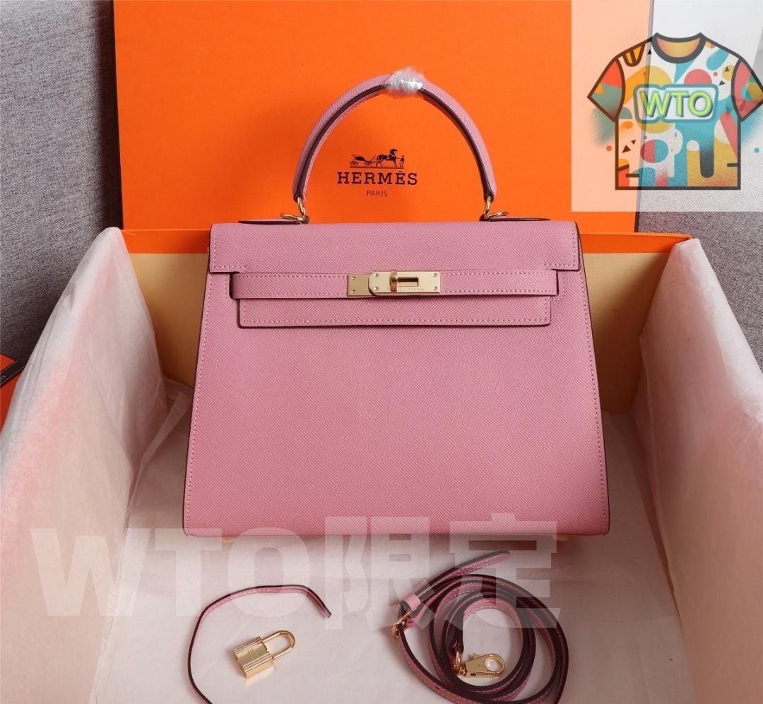 Hermes Kelly Bag ピンクのハンドバッグ ショルダーバッグ-WT 0輸入
