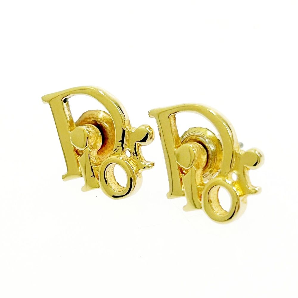 Christian Dior クリスチャンディオール GP Diorロゴ ピアス ゴールド 498354