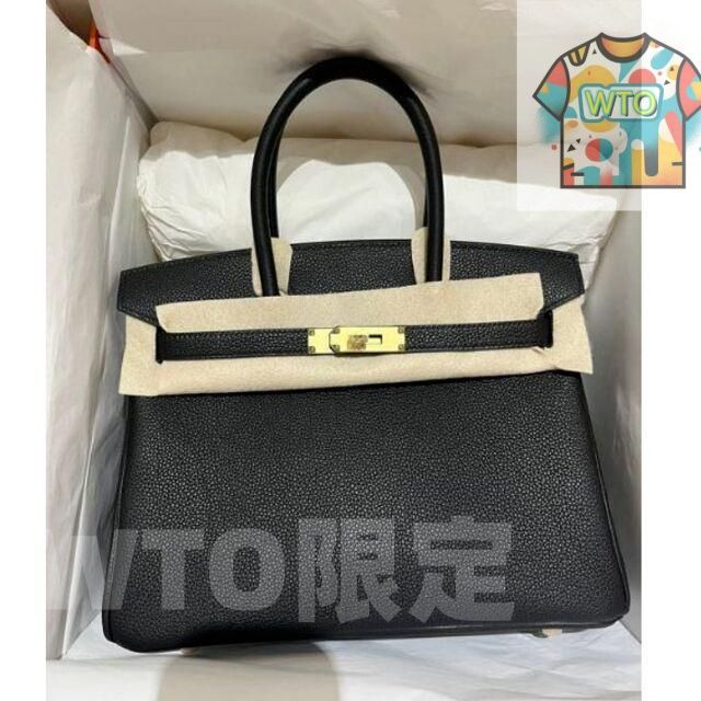 HERMES エルメス バーキン30 ハンドバッグ 黒 48000-WTO輸入-YXF78