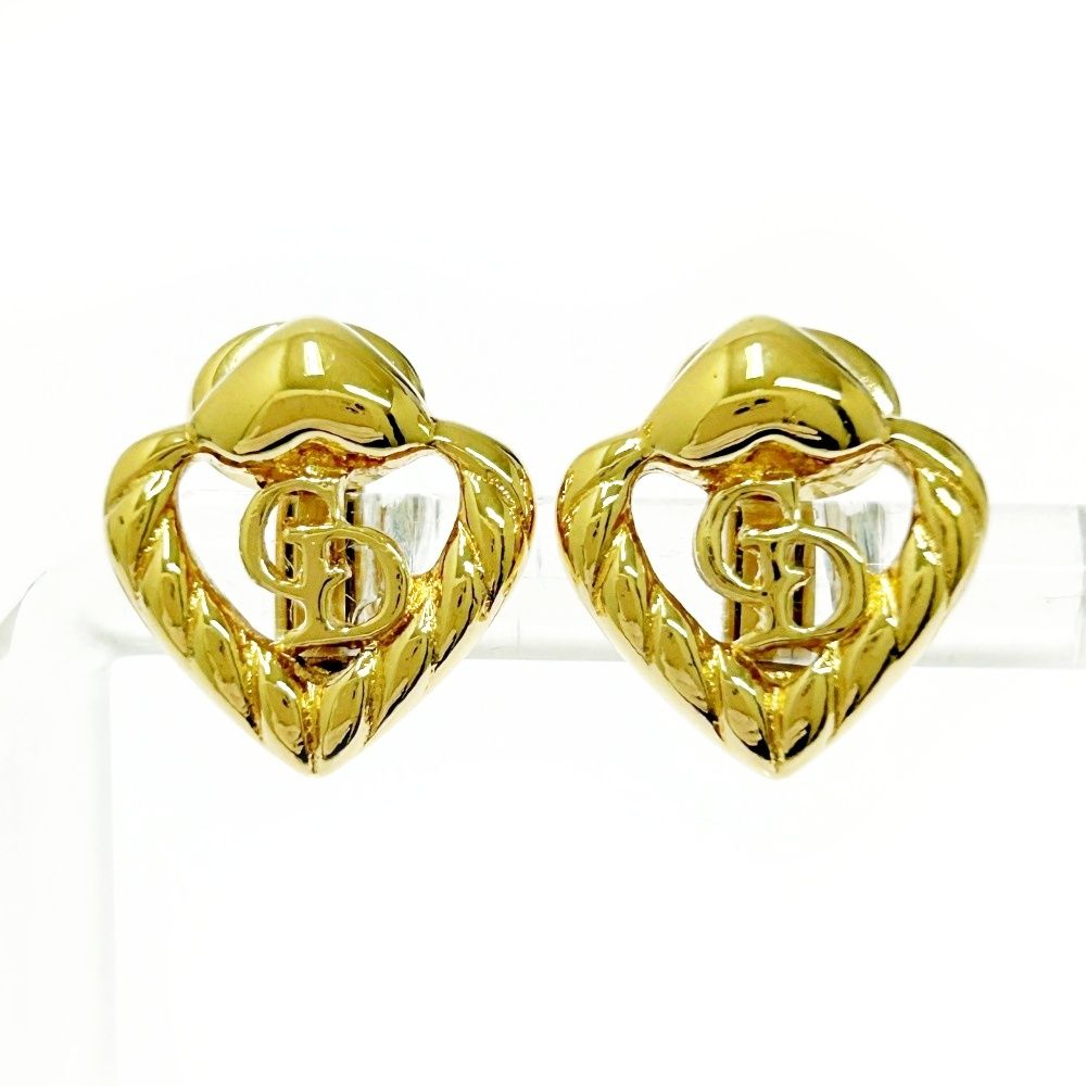 保存袋付き Christian Dior クリスチャンディオール GP CDロゴ イヤリング レディース ゴールド 505012 イヤリング