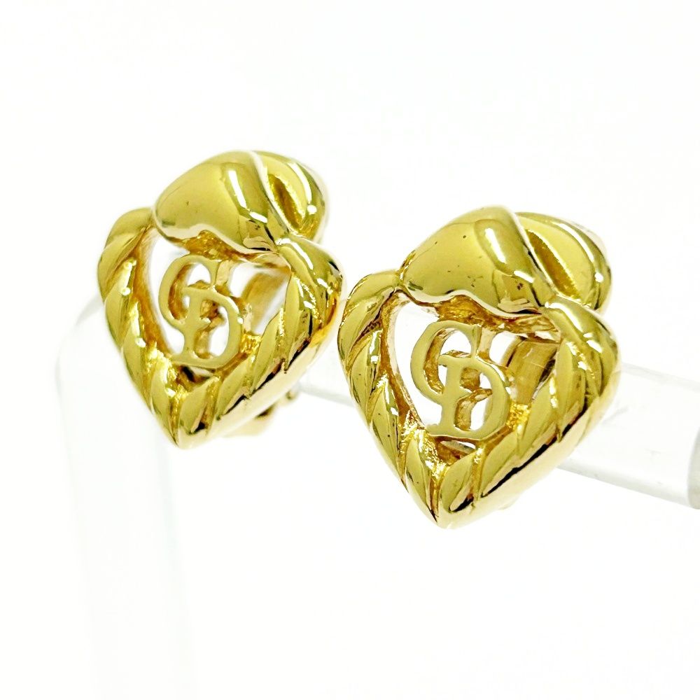 保存袋付き Christian Dior クリスチャンディオール GP CDロゴ イヤリング レディース ゴールド 505012