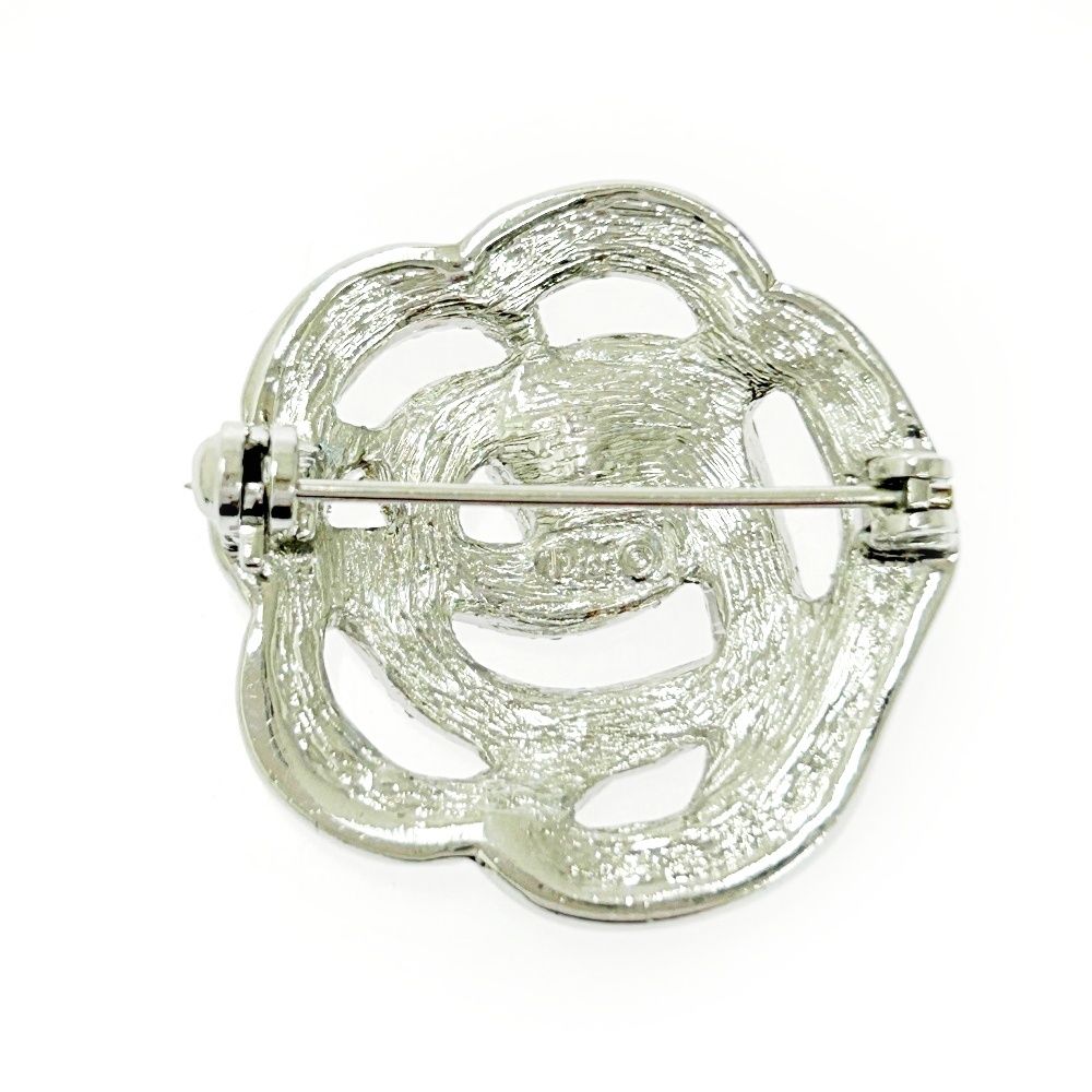 中古】Christian Dior クリスチャンディオール メタル ラインストーン