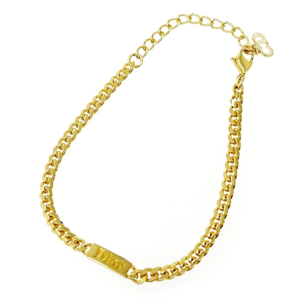 き Christian Dior クリスチャンディオール GP Diorロゴ 喜平 ブレスレット ゴールド 501570 ブレスレット