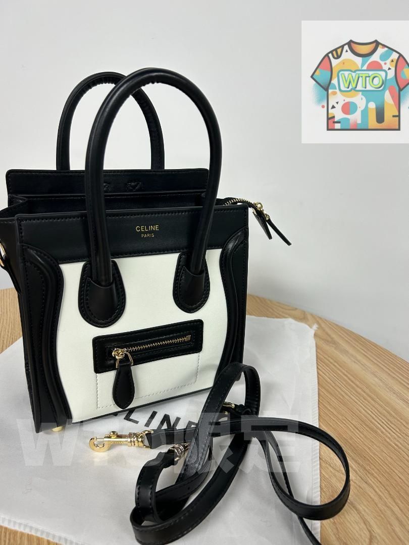 黒白のハンドバッグ-WTO輸入-VRR 26