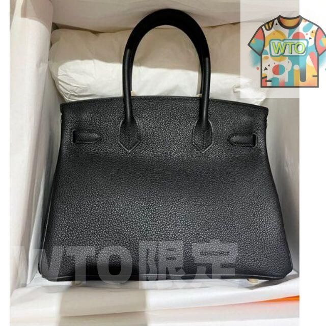 HERMES エルメス バーキン30 ハンドバッグ 黒 48000-WTO輸入-YCT12