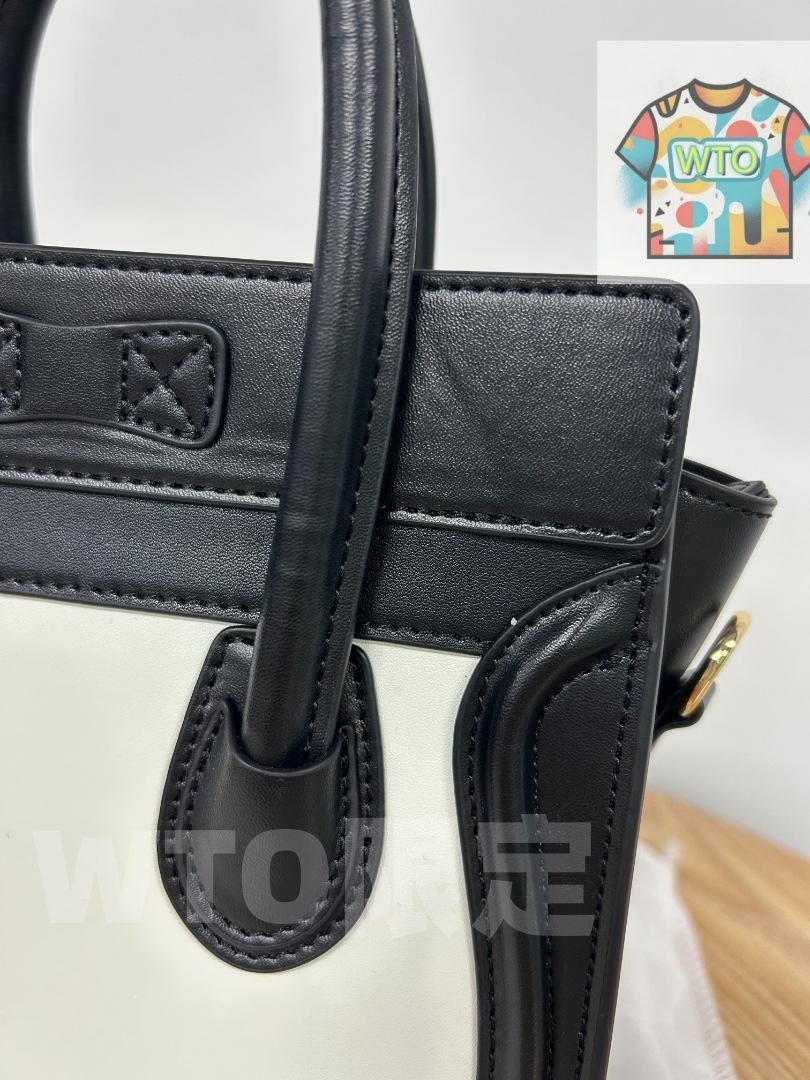  黒白のハンドバッグ-WTO輸入-VRR 26 その他 着物 浴衣 和小物