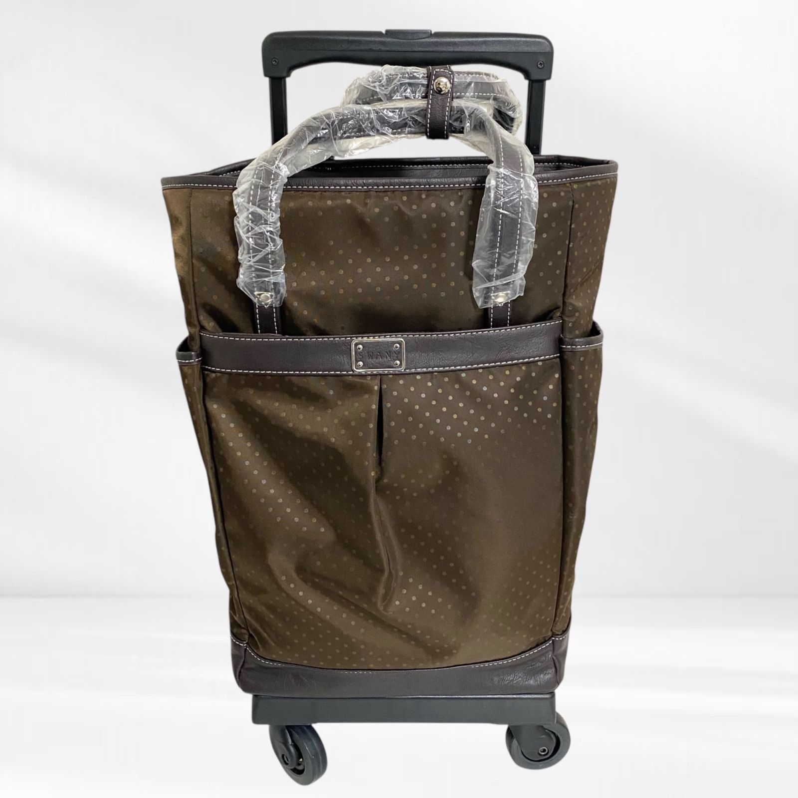 SWANY スワニー 4輪 キャリーバッグ ブラウン バッグ取外し 大容量収納