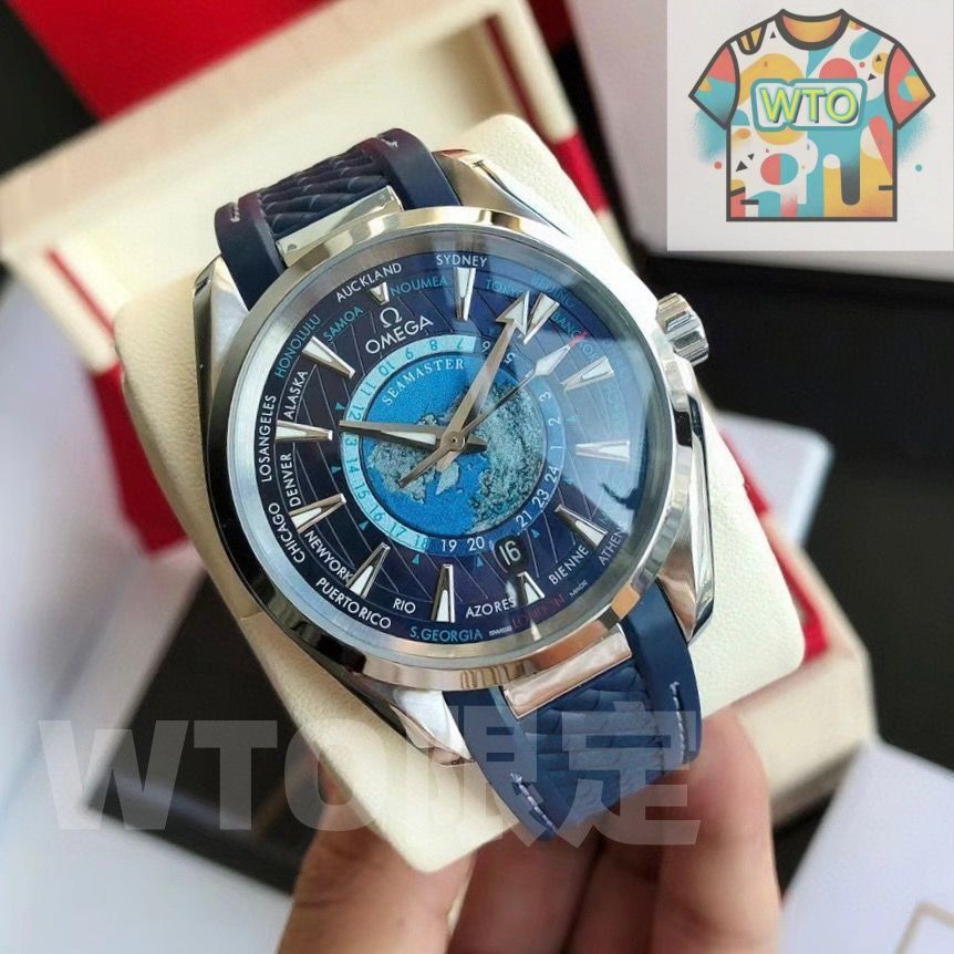 46今すぐ へようこそ! オメガ シーマスター アクアテラ GMT ワールドタイマー マスタークロノメーター ブルー49|WTO通販| -0-WTO輸入-YPR51