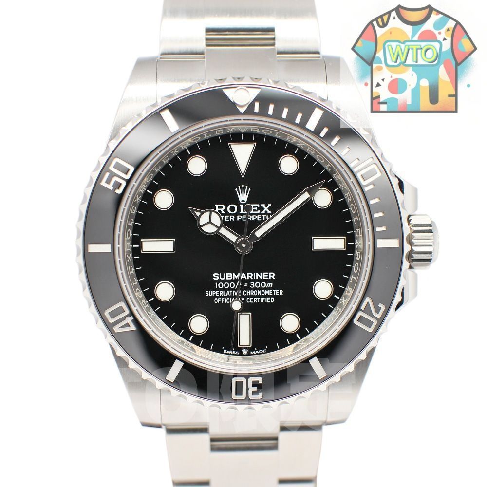68今すぐ へようこそ! 即 ロレックス サブマリーナ ノンデイト 124060 ランダム ブラック 自動巻き71|WTO通販| -0-WTO輸入-GIH82