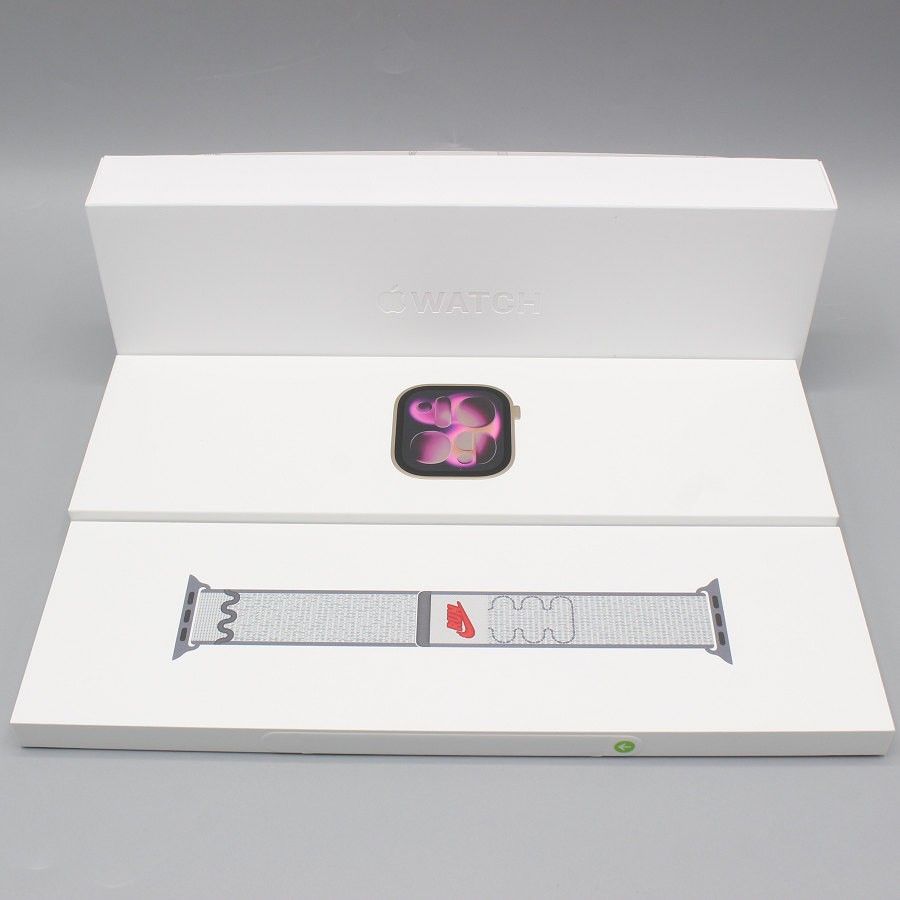 Apple Watch Series11 46mm GPS MEWA4J A MGD44FE A ローズゴールドアルミニウム ベールドグレーNikeスポーツループ アップルウォッチ 本体