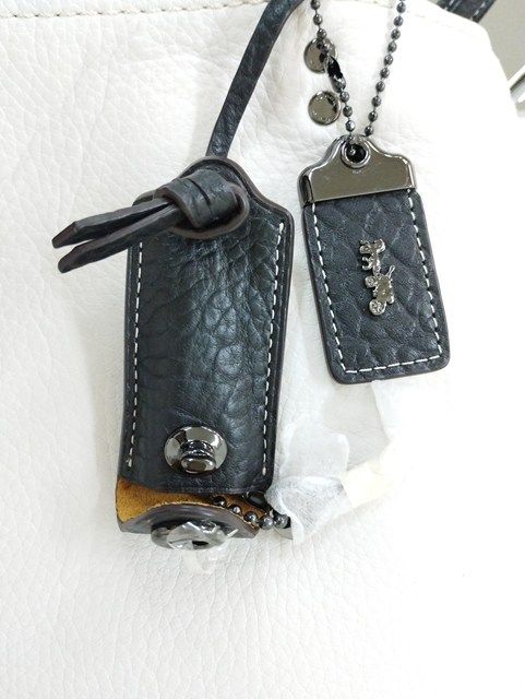  G 475 COACH コーチ ショルダーバッグ アイボリー系 2 way レザー レディース ショルダーバッグ ショルダーバッグ