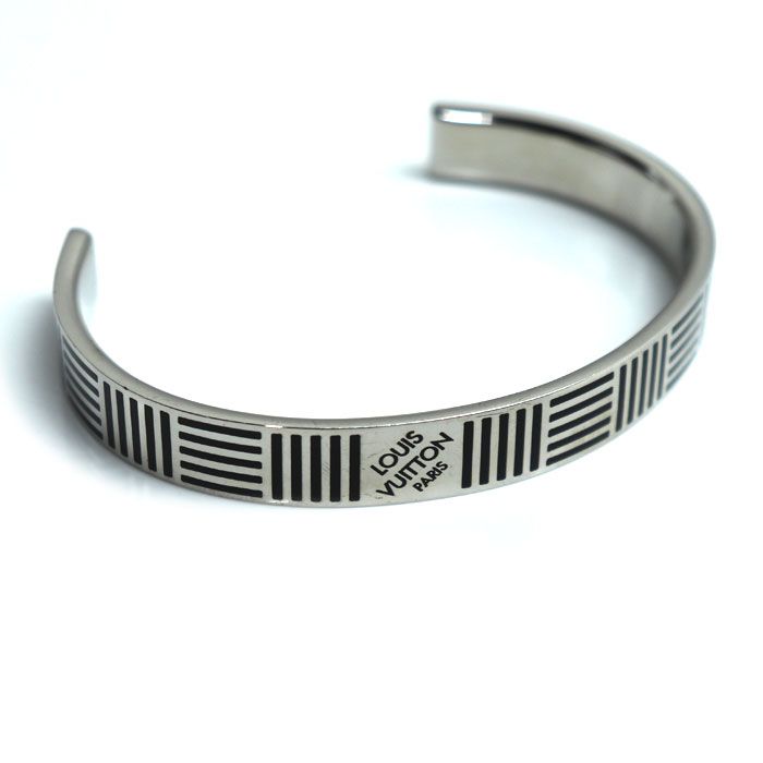 LOUIS VUITTON ルイ ヴィトン メタル ジョンク ダミエ ズ バングル M62492 US1127 32.5g メンズ
