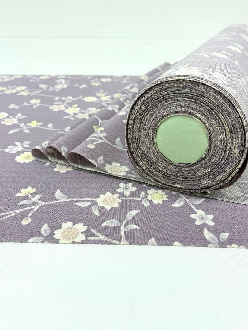 小紋 全体柄 丹後ちりめん 桜 反物 正絹 O107 - メルカリ