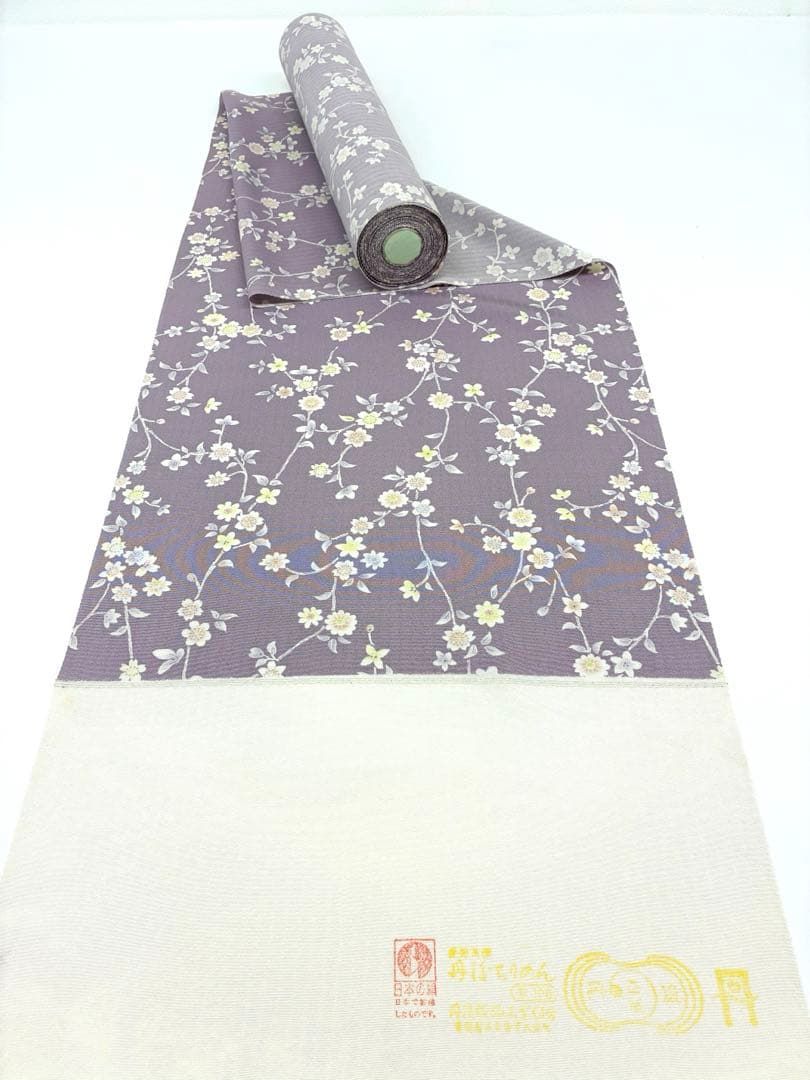 小紋 全体柄 丹後ちりめん 桜 反物 正絹 O107 - メルカリ
