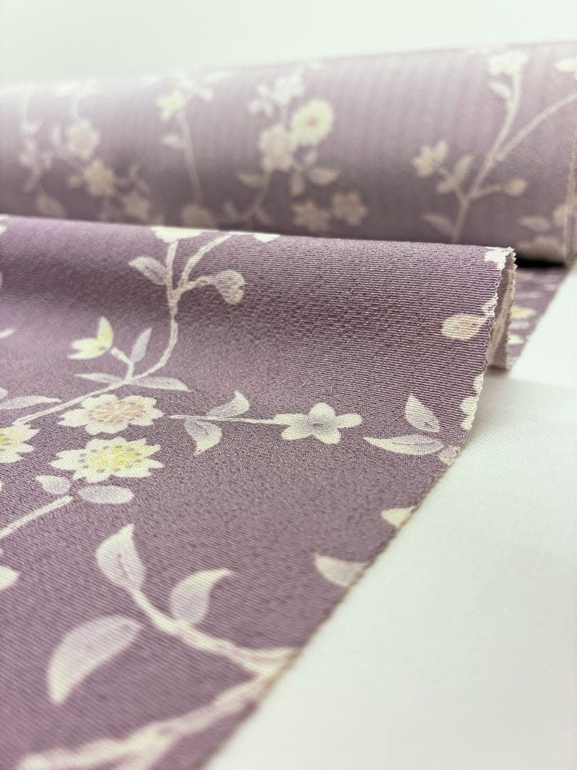 小紋 全体柄 丹後ちりめん 桜 反物 正絹 O107 - メルカリ