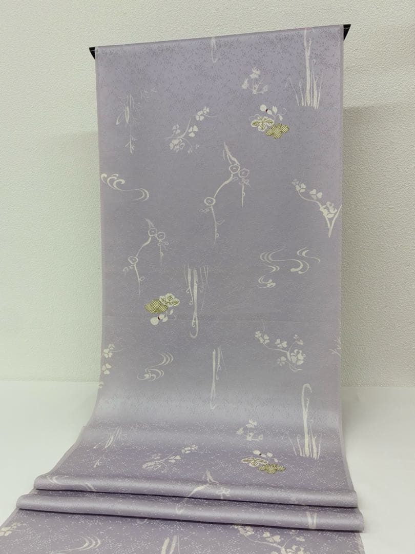  小紋 紋意匠 丹後ちりめん 瓢箪 反物 正絹 O 098 小紋 着物反物