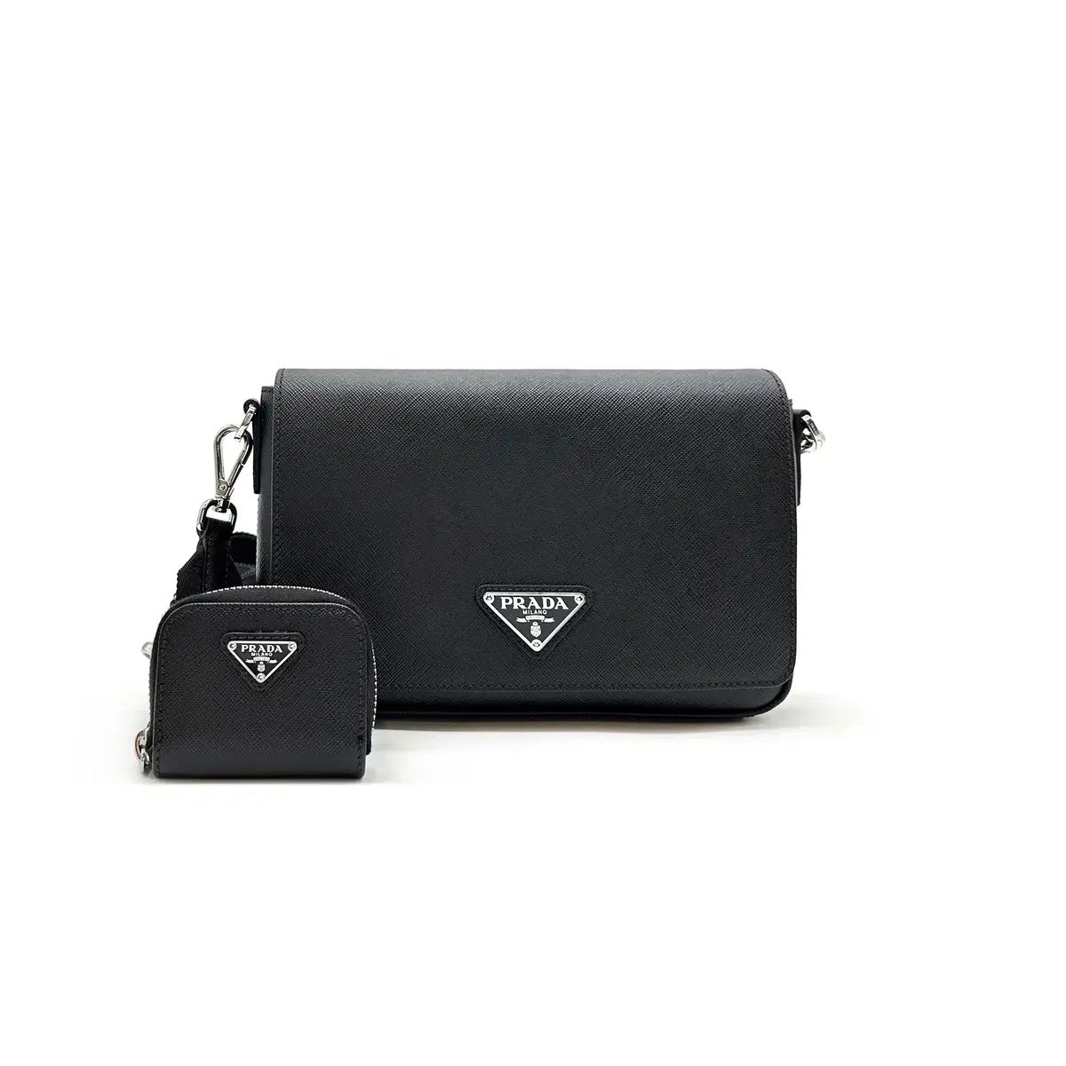 PRADA プラダ 2VD059 サフィアーノ クロスバック ブラック PRB110907