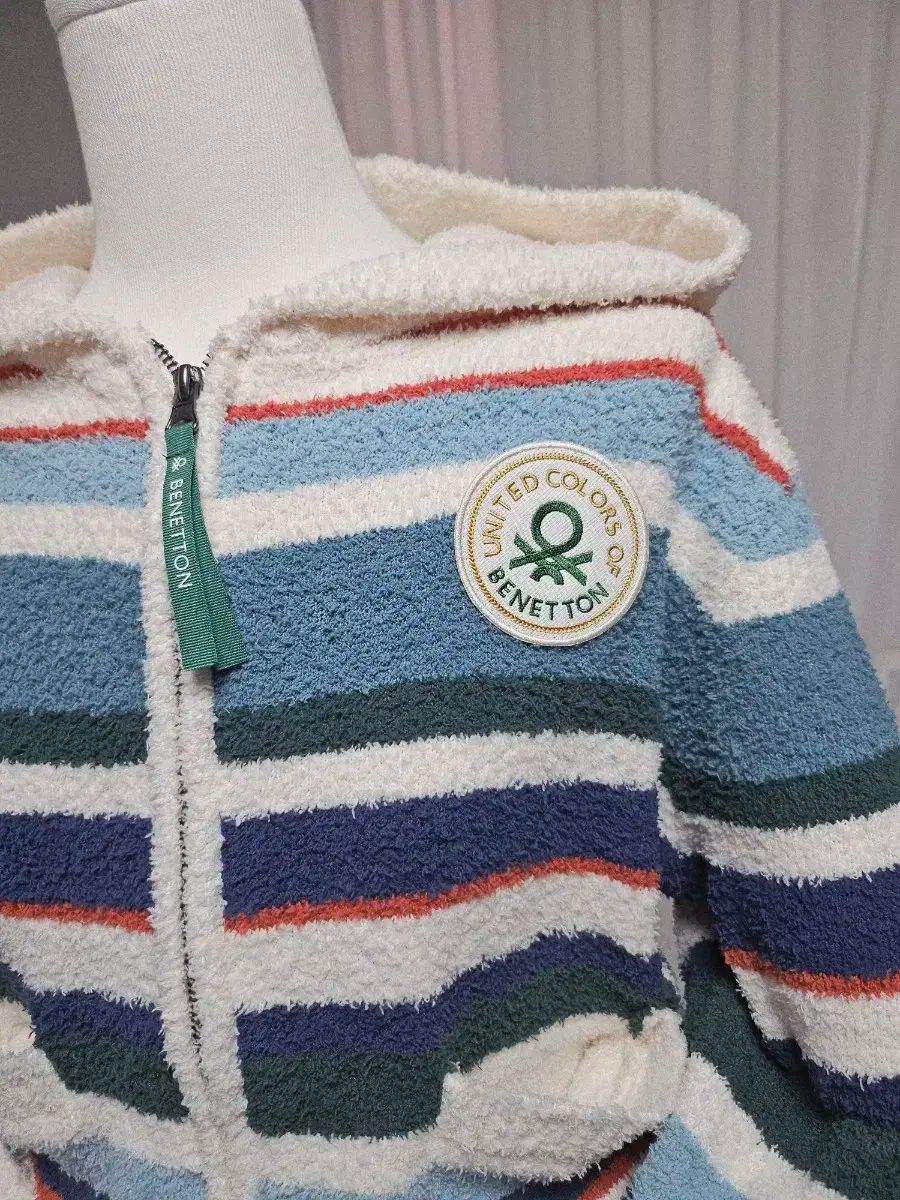 BENETTON ストライプ フードジップアップ - ズボン セット