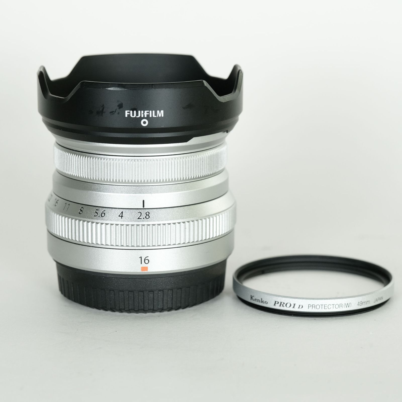 フィルター付 XF 16 mmF 2.8 R WR シルバー FUJIFILM Xマウント