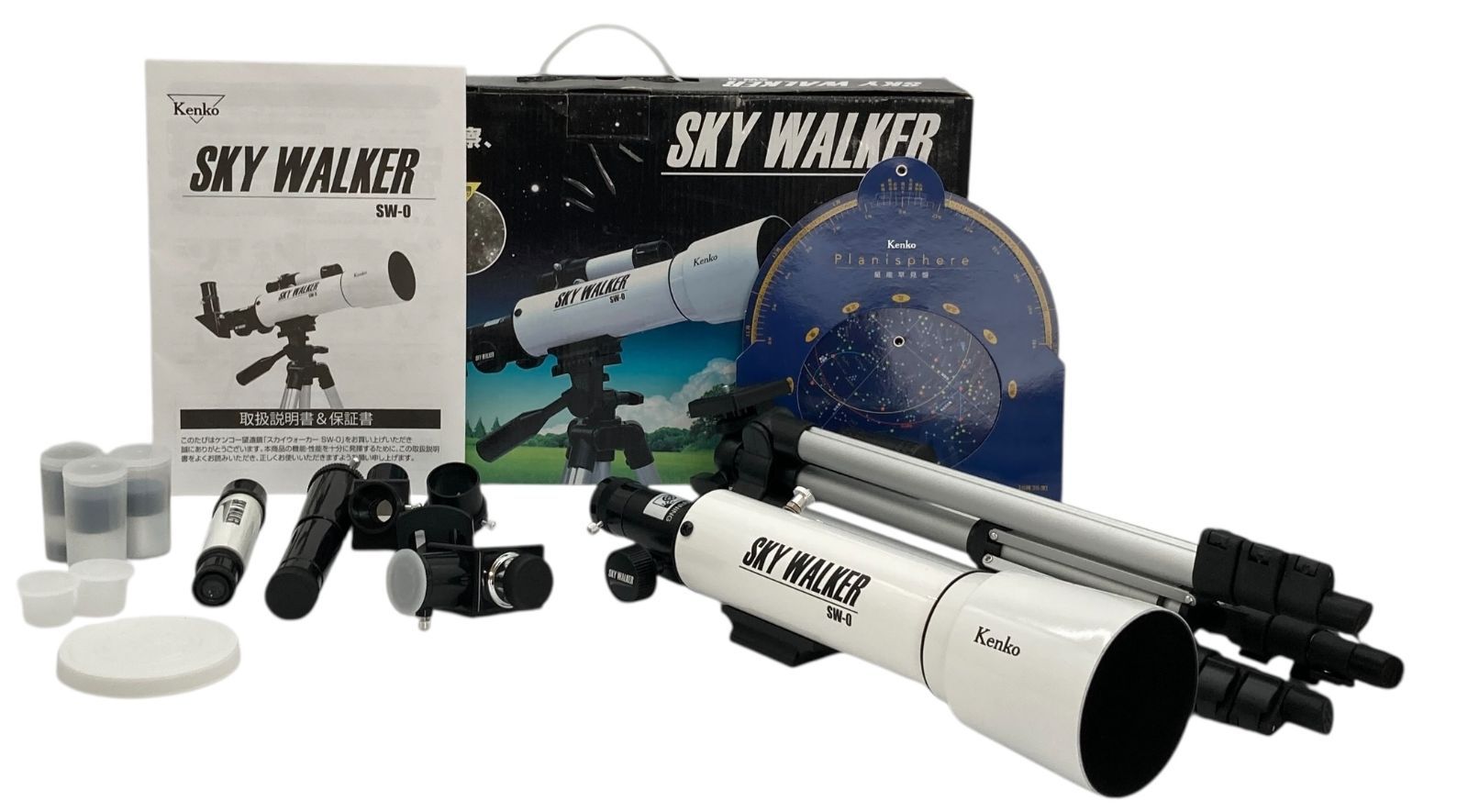 s343【良品！】Kenko 天体望遠鏡 SKY WALKER SW-0 中古良品 口径50mm