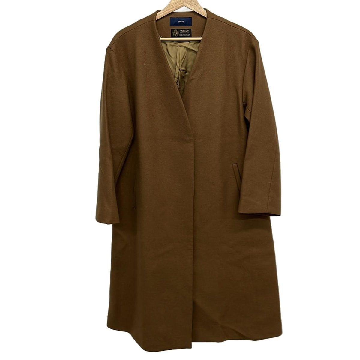 SHIPS(シップス) コート サイズ38 M レディース美品 - ブラウン 長袖