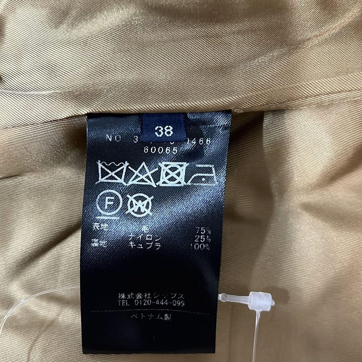 SHIPS(シップス) コート サイズ38 M レディース美品 - ブラウン 長袖