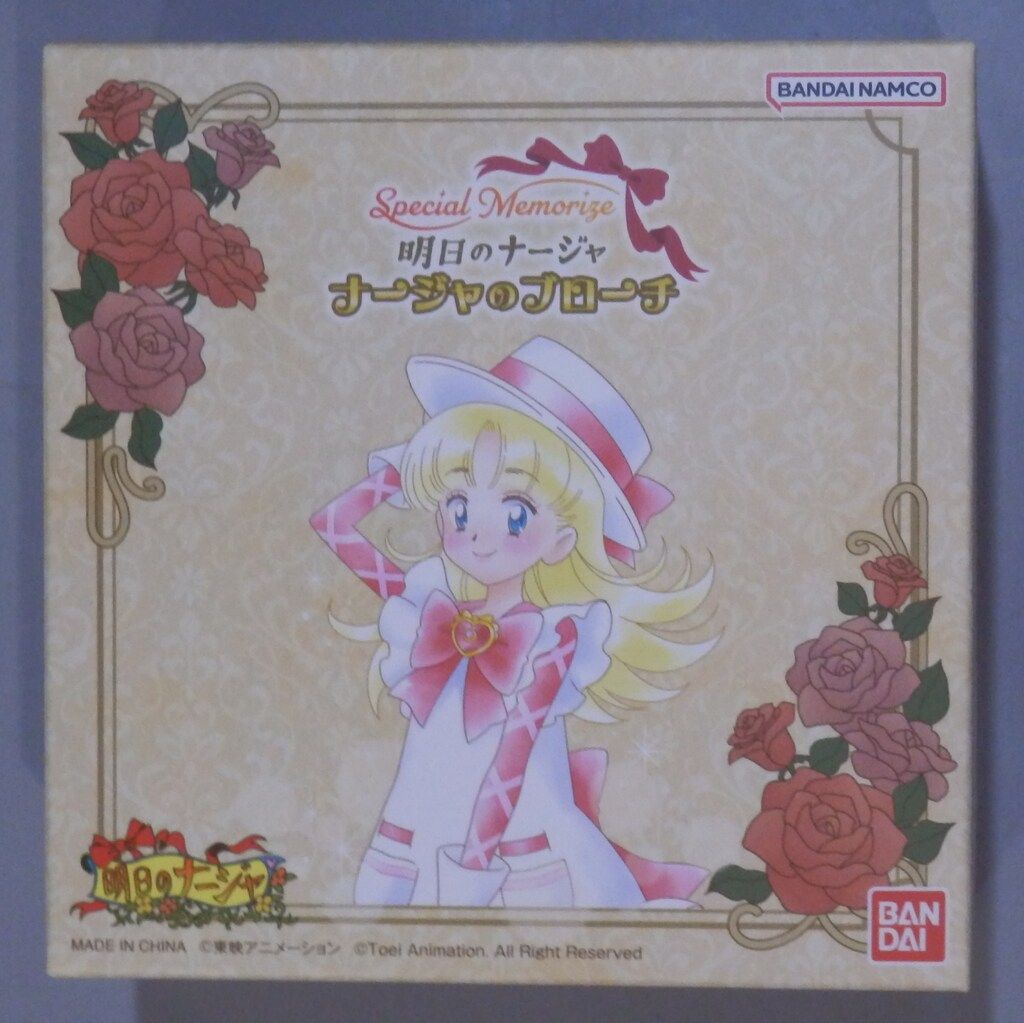 On テニスシューズ ライトブルー/ ピンク　クレーコート　25.0cm 新品 バンダイ 明日のナージャ ナージャのブローチ