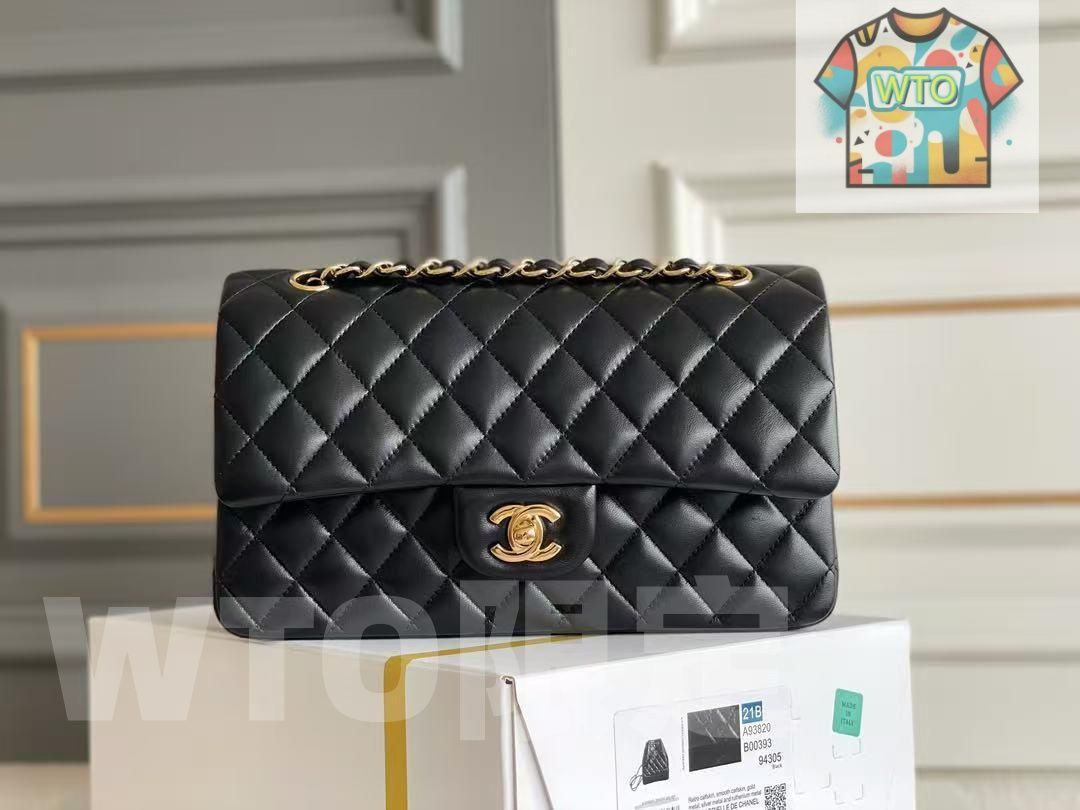 CHANEL マトラッセ 25 ラムスキン チェーンショルダーバッグ-WTO輸入-BOX 55