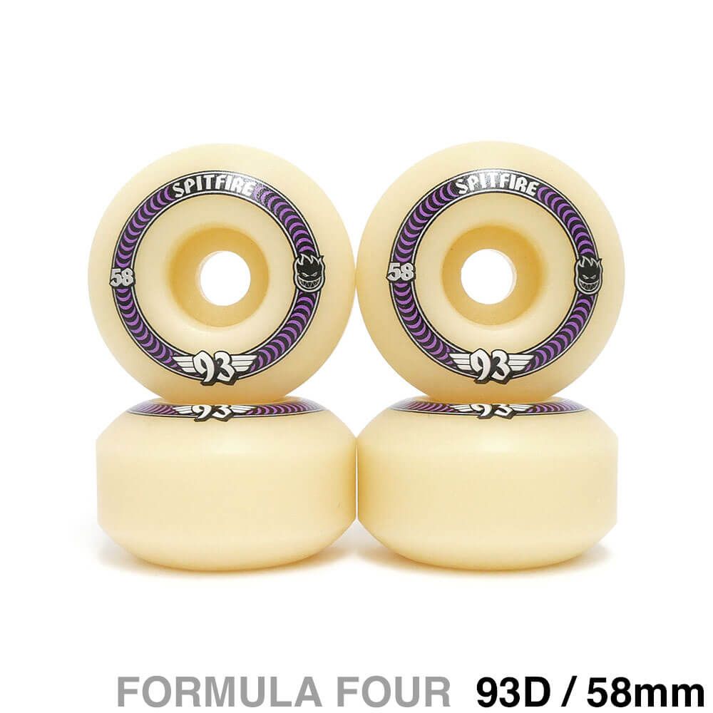 SPITFIRE WHEEL スピットファイヤー ウィール FORMULA FOUR F4 CLASSIC 93D SOFT SLIDERS 58mm スケートボード スケボー