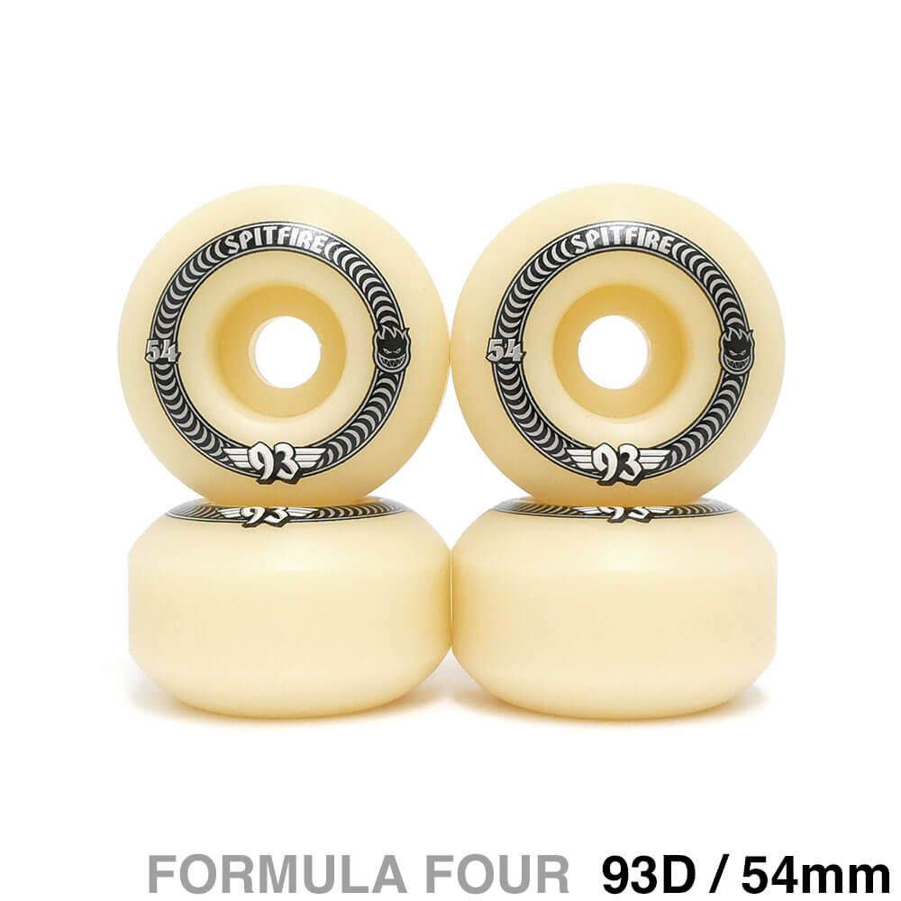 SPITFIRE WHEEL スピットファイヤー ウィール FORMULA FOUR F4 CLASSIC 93D SOFT SLIDERS 54mm スケートボード スケボー