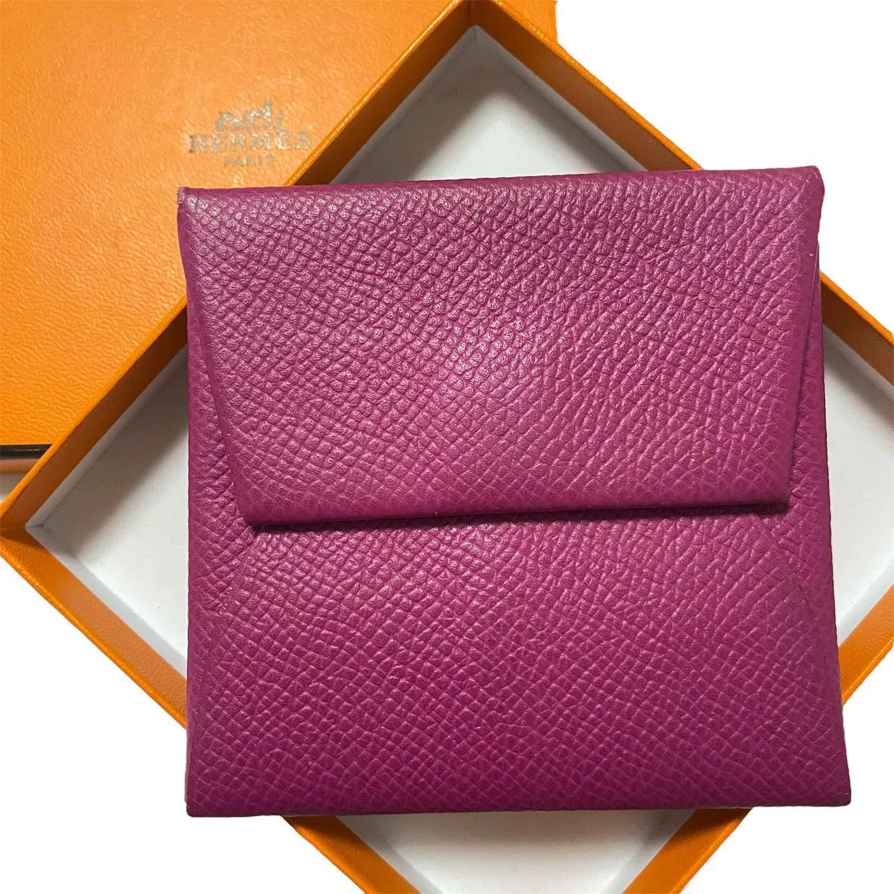 3419 HERMES エルメス Bastia バスティア コインケース 小銭入れ パープル系