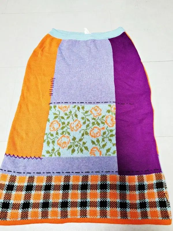 オイルリリー ウールニット ウエストゴム スカート ポール1223