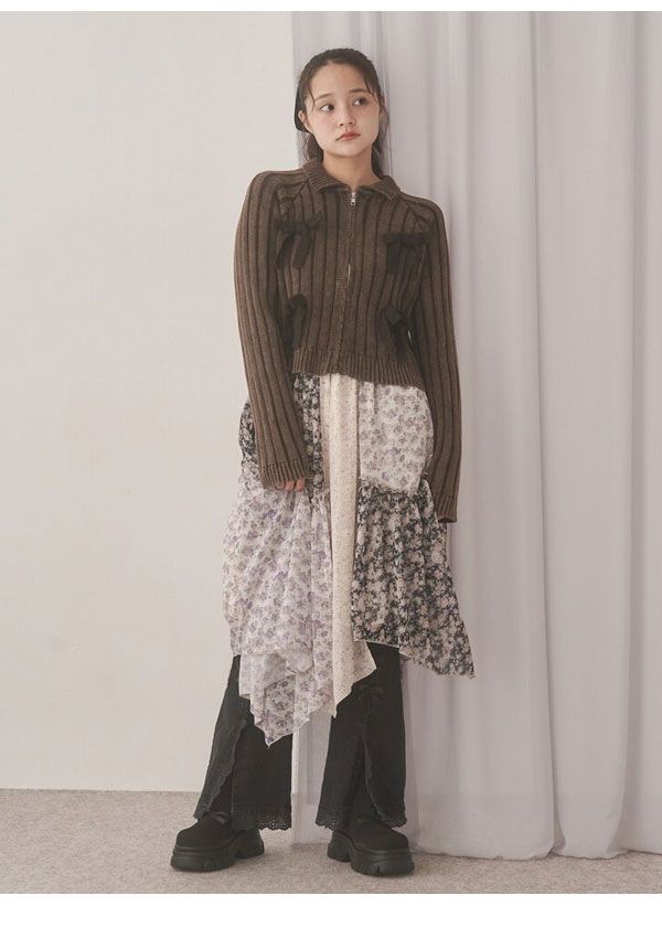  10 OFF メリージェニー merry jenny 鞄 ribbon ribbonニットブーツ ブーツ 厚底 リボン その他 ブーツ