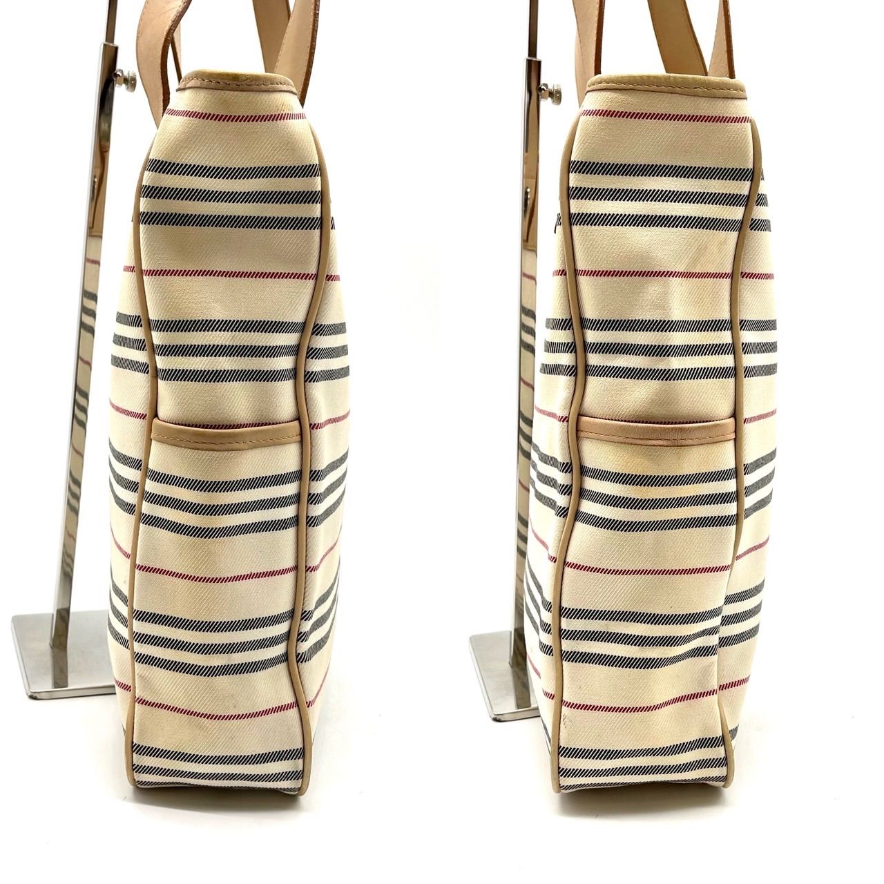 良品】 BURBERRY バーバリー ハンドバッグ トートバッグ ノバチェック
