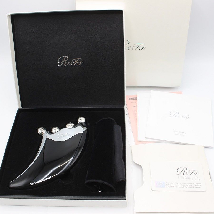 美品】MTG ReFa 4 CAXA RR-AJ03 ブラック 美顔器 リファフォーカッサ