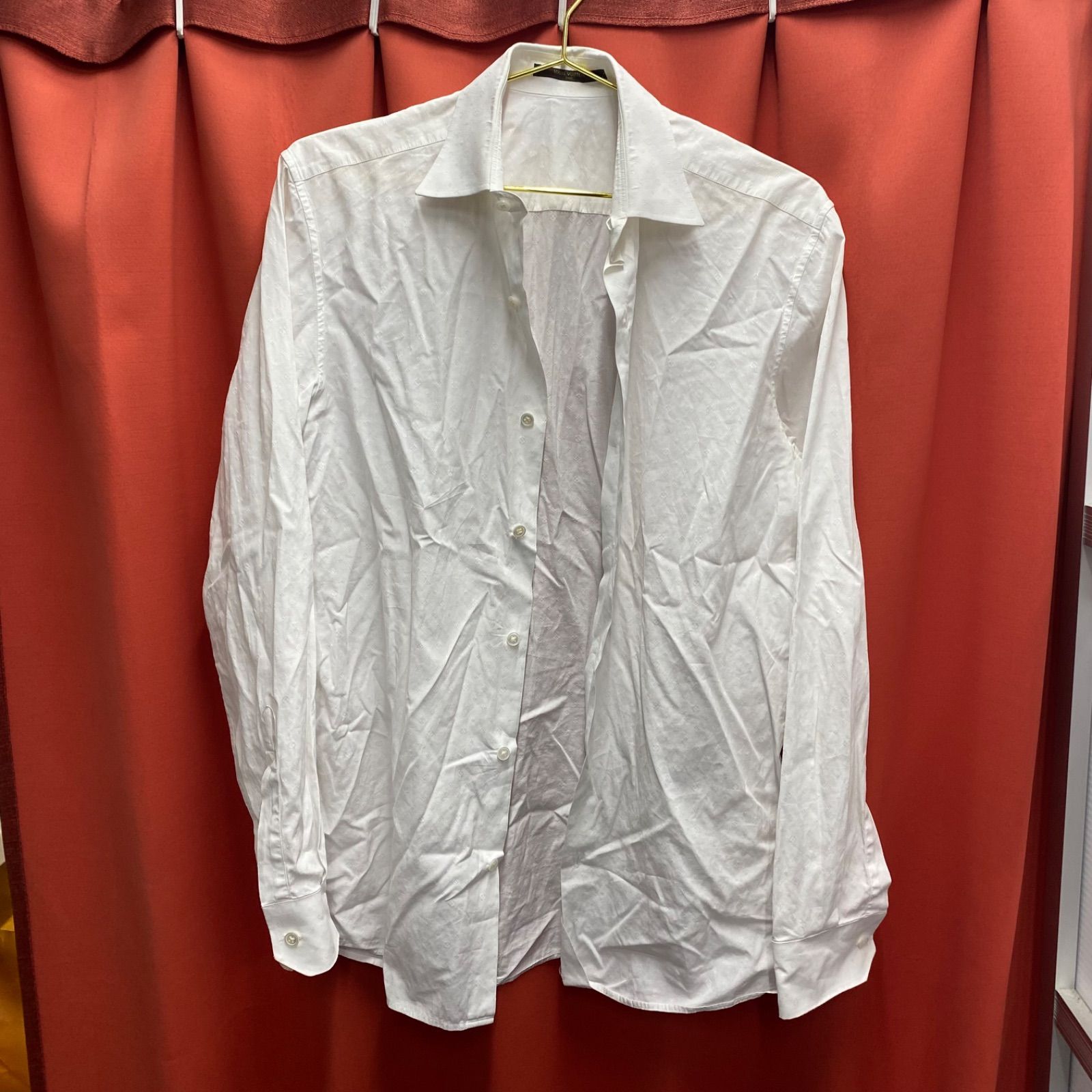 ルイヴィトン シャツ 長袖 イタリア製 LOUIS VUITTON ルイヴィトン モノグラム シャツ 長袖 ワイシャツ