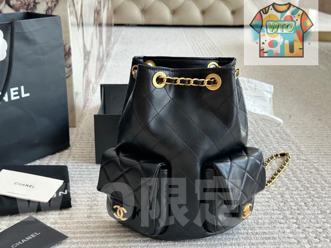ファッション CHANEL ブラック ショルダーバッグ-WTO輸入-HNG 02