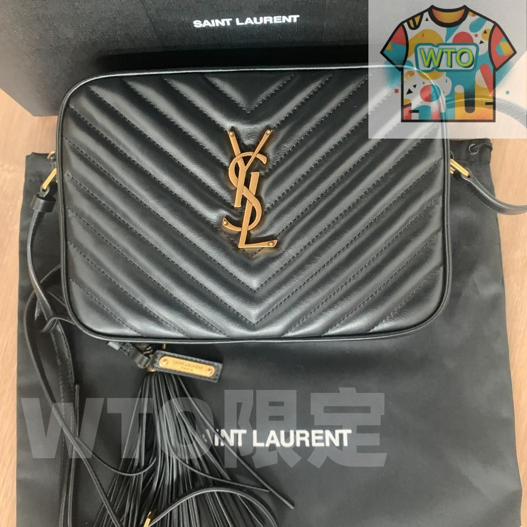 サンローランルーカメラバッグショルダー キルティング ブラック-WTO輸入1
