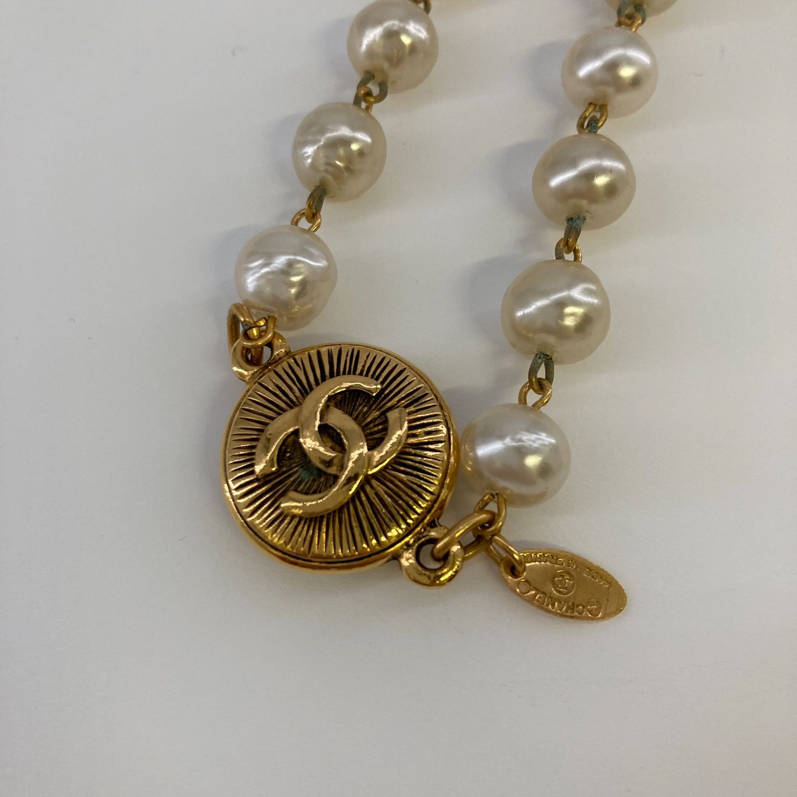 CHANEL（シャネル）ココマーク ヴィンテージ フェイクパールネックレス