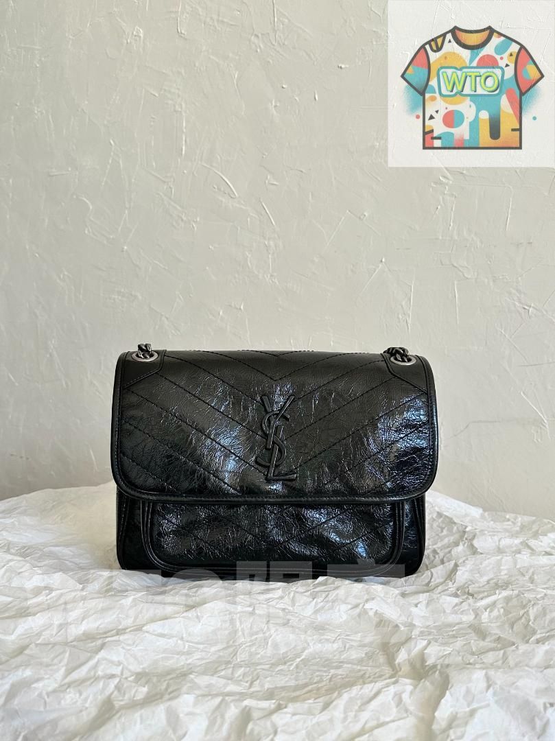 イヴサンローラン ブラック NIKI ショルダーバッグ-WTO輸入1