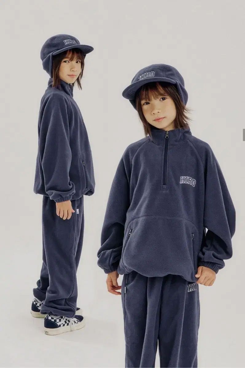 HIRO キッズ フリース 上下セット パープル