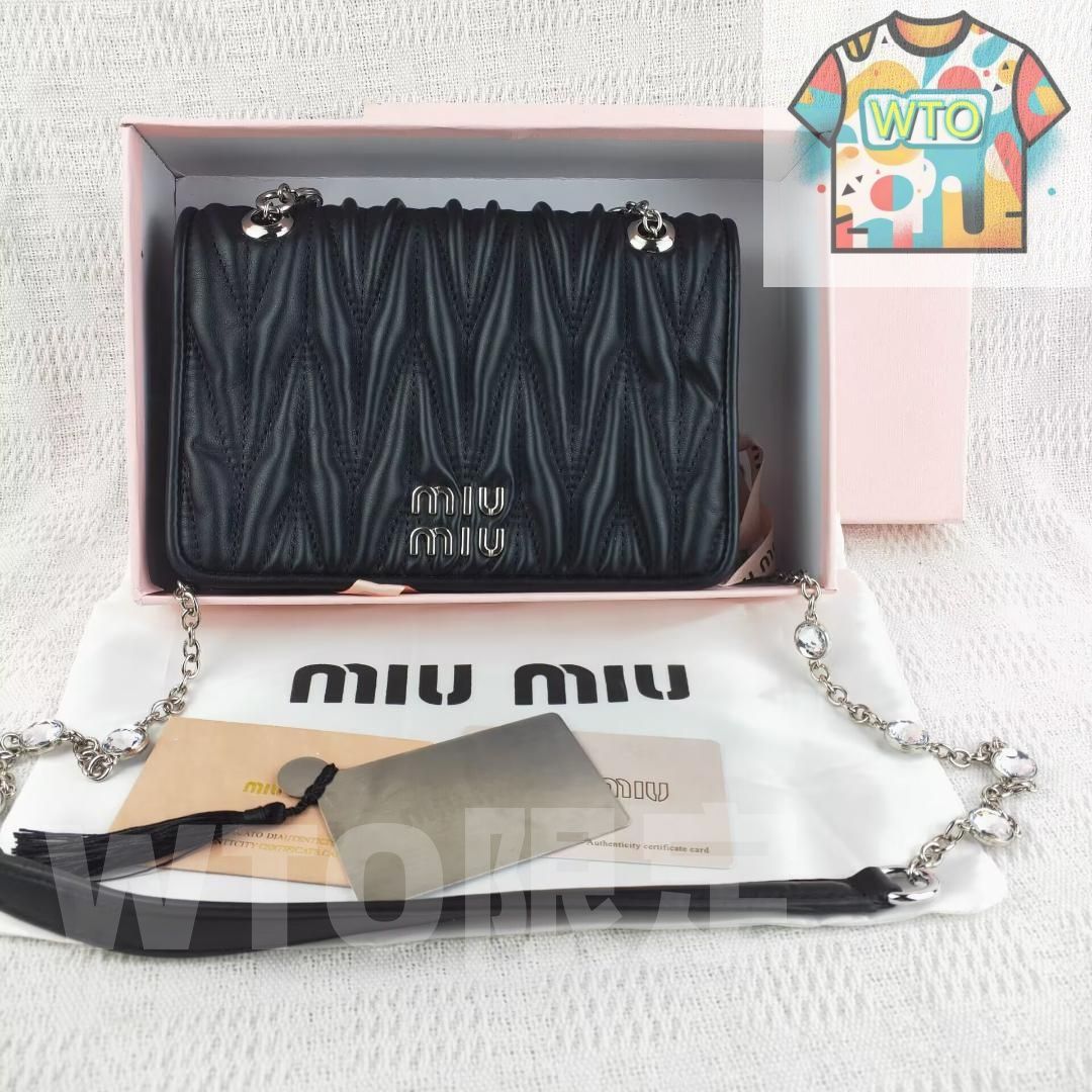 品 miumiu マテラッセ チェーンショルダーバッグ-WTO輸入1
