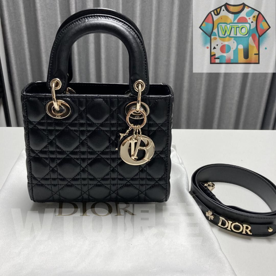 Christian Dior レディディオール 2 way ショルダーバッグ