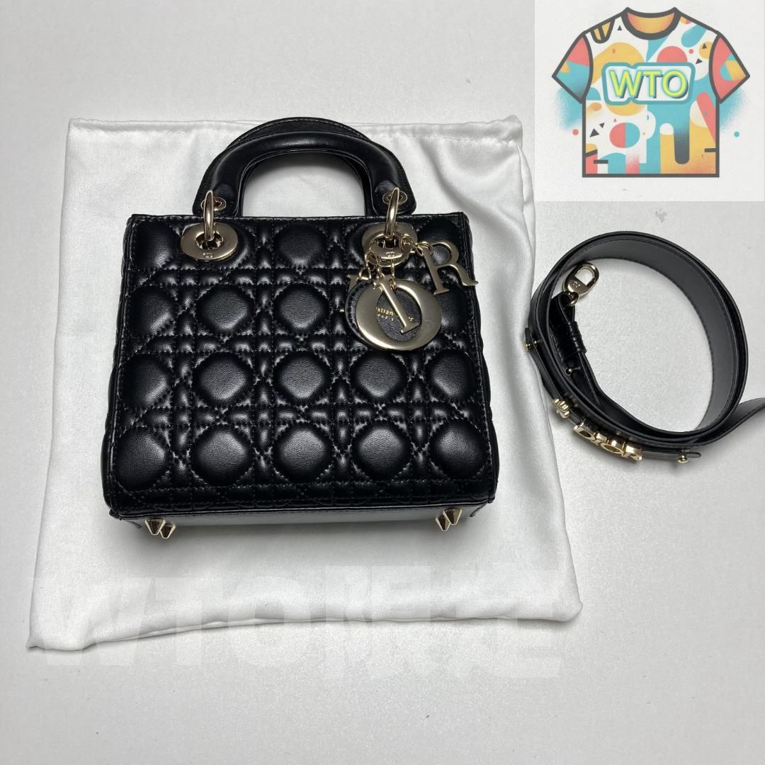 Christian Dior レディディオール 2 way ショルダーバッグ